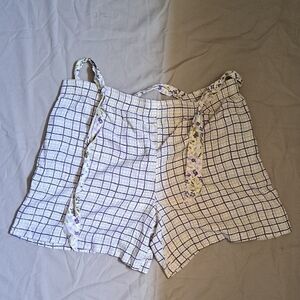 Capacity plaid shorts size large